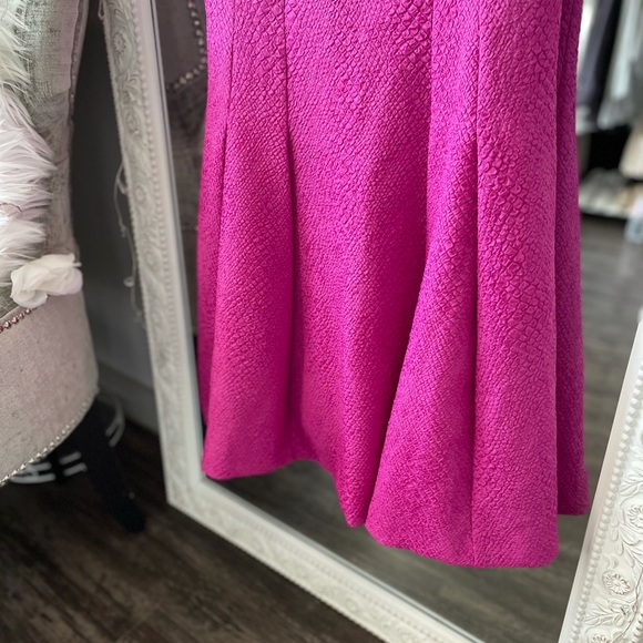 Yoana Baraschi Pink Fit Flare Cap sleeve New Sz 8 - Picture 8 of 10